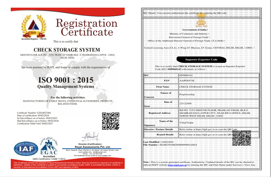 ISO 9001 Certificate